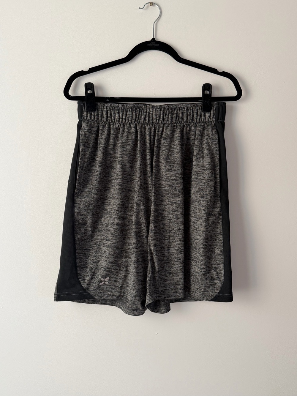 Athletic Gray & Black Performance Shorts